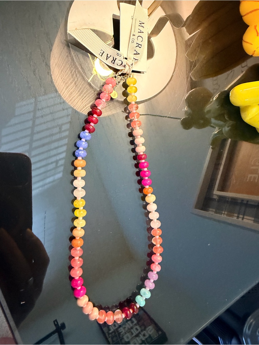 MacRae Multicolor Beaded Necklace - Vibrant Rainbow Gemstones